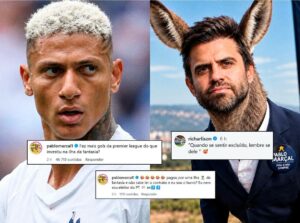 Após declarar apoio a Lula, Richarlison debocha da campanha de Flávio com imagem de Pablo Marçal em corpo de burro